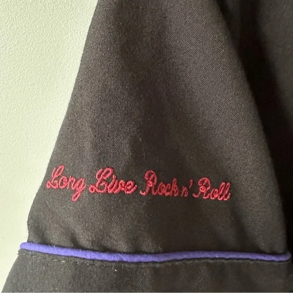 Hard Rock Cafe Vintage 90s Waitress Employee Uniform Dress Sz 12 Save The Planet - Picture 2 of 9